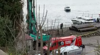 Beşiktaş Ortaköy Sahili'nde İnşaat İşçileri Denize Düştü