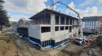 Yozgat'ta İl Halk Kütüphanesi inşaatının yüzde 75'i tamamlandı