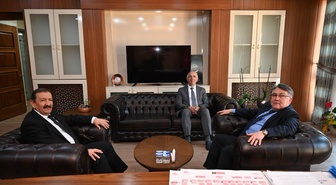 BEÜ Rektörü Özölçer, Çevre İl Müdürü Öztürk'e ziyarette bulundu