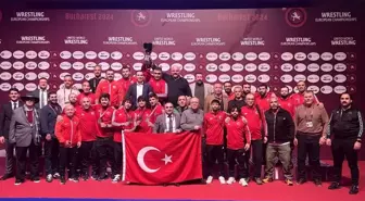 Grekoromen Güreş Milli Takımı Avrupa Şampiyonası'nda 6 madalya kazanarak şampiyon oldu