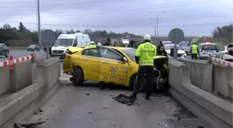 Kuzey Marmara Otoyolu'nda Trafik Kazası: Taksi Şoförü ve Yolcu Ağır Yaralandı