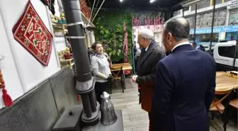 Saadet Partisi İBB Başkan Adayı Birol Aydın, Kağıthane'de esnaf ziyaretinde bulundu