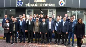 Cumhur İttifakı Aydın Büyükşehir Belediye Başkanı Adayı Mustafa Savaş, Söke Ticaret Odası'nda oda başkanlarıyla bir araya geldi