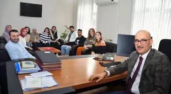 Sorgun Gençlik Derneği, yabancı gençlerle Kaymakamı ziyaret etti