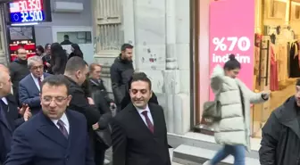 İBB Başkanı İmamoğlu, Beyoğlu turunda vatandaşlarla buluştu