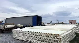 Manisa Büyükşehir Belediyesi, 46 mahalleye PVC sulama boruları teslim etti