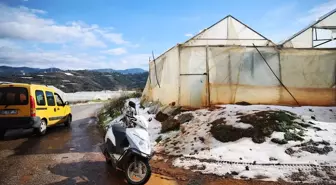 Alanya'da Dolu Hasara Yol Açtı