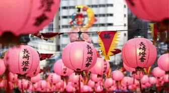 Japonya'nın Nagasaki kenti, Çin Yeni Yılı kutlamaları için fener festivaline ev sahipliği yaptı