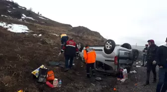 Sivas'ın İmranlı ilçesinde otomobil devrildi: 5 yaralı