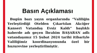 Eskişehir'de kanser hastası İbrahim Başaran özel bir huzurevine yerleştirildi