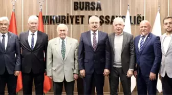 Bursaspor Başkanı Sinan Bür ve yönetimi Bursa Cumhuriyet Başsavcısı'nı ziyaret etti