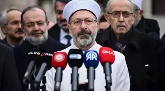 Diyanet İşleri Başkanı Ali Erbaş: İsrail'in Gazze'ye yönelik saldırıları derhal durdurulmalı