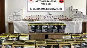 Afyonkarahisar'da Jandarma Operasyonunda 57 Bin Adet Boş Makaron ile Tütün Ele Geçirildi