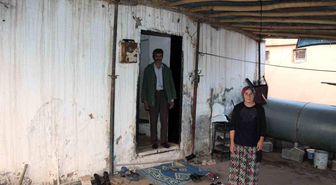 Şırnak'ta rutubetli evde yaşayan 7 nüfuslu aile yardım talep ediyor