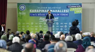 Yıldırım Belediyesi, Karapınar Mahallesi'nde İmar Parseli Tapularını Teslim Etti