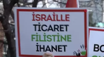 ABD Ankara Büyükelçiliği önünde İsrail protesto edildi