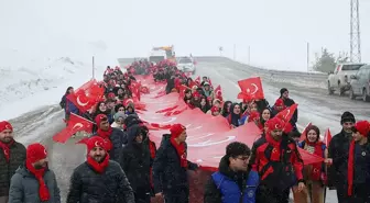 Bayburt'ta Şühedaya Saygı Yürüyüşü Gerçekleştirildi