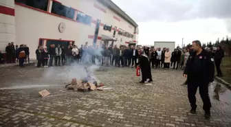 Adıyaman Gençlik ve Spor İl Müdürlüğü personeline yangın önleme ve müdahale eğitimi verildi