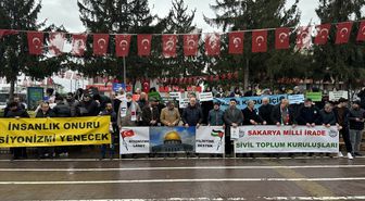 Sakarya'da İsrail'in Gazze'ye yönelik saldırıları kınandı