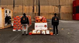 İstanbul Ambarlı Limanı'nda 22,5 kilogram metamfetamin ele geçirildi