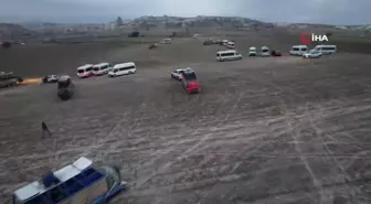 Kapadokya'da sıcak hava balon turları iptal edildi