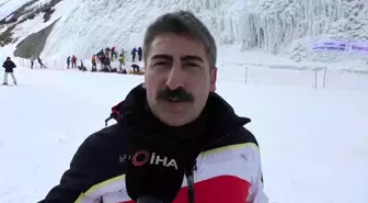 Türkiye Dağcılık Federasyonu tarafından düzenlenen buz tırmanışı Türkiye şampiyonası Palandöken'de gerçekleşiyor