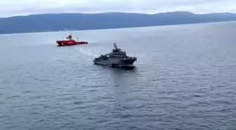 İmralı Adası'nda batan gemideki mürettebatın arama çalışmaları devam ediyor