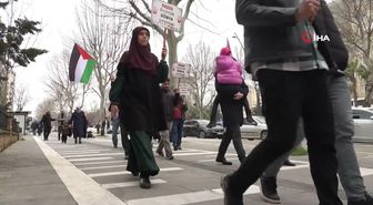 Hekimler ve sağlık çalışanları Gazze için 'sessiz' yürüyüş düzenledi