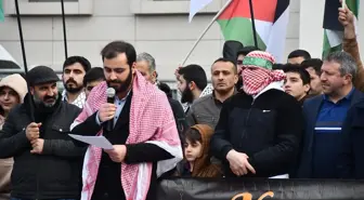 Bursa'da İsrail'in Gazze'ye yönelik saldırıları protesto edildi