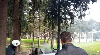 Hatay'da çadır yangını: Çadır kullanılamaz hale geldi