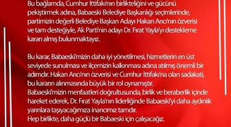 MHP Babaeski'de belediye başkan adayını geri çekti