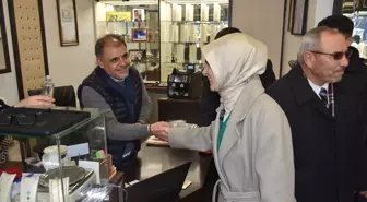 Aile ve Sosyal Hizmetler Bakanı Emirdağ'da Esnafı Ziyaret Etti