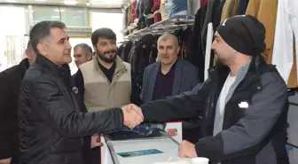 AK Parti Batman Belediye Başkan adayı Adil Sebati Ceylan esnafla bir araya geldi