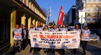 BTS Üyeleri TCDD Mülakatlarını Protesto Etmek İçin Yürüyüş Yaptı