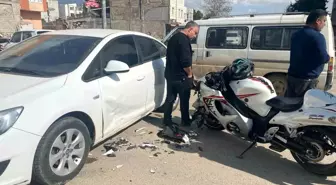 Adıyaman'da Motosiklet ile Otomobil Çarpıştı: 1 Yaralı