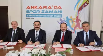 Ankara'da Spor Zamanı İş Birliği Protokolü İmzalandı