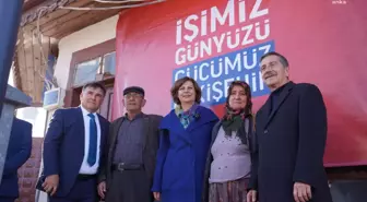 Tepebaşı Belediye Başkanı Ahmet Ataç, Eskişehir Büyükşehir Belediyesi Başkan Adayı Ayşe Ünlüce ile Günyüzü ilçesini ziyaret etti