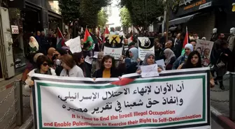 İşgal altındaki Batı Şeria'da İsrail saldırıları protesto edildi