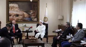 Diyanet İşleri Başkanı Gürcistan Devlet Din İşleri Ajansı Başkanı ve Heyetini Kabul Etti