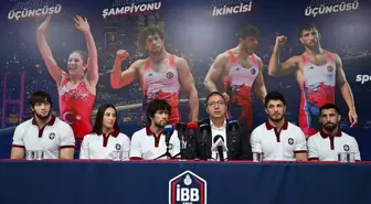 İstanbul Büyükşehir Belediyespor Kulübü Avrupa Güreş Şampiyonası'nda Madalya Kazanan Sporcuları Onurlandırdı