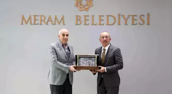 İHA Genel Müdürü Hamit Arvas, Meram Belediye Başkanı Mustafa Kavuş'u ziyaret etti
