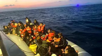 İzmir'de 57'si çocuk 159 düzensiz göçmen kurtarıldı