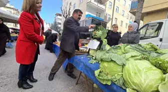 Tokat'ta Kar Yerine Lahana Adam