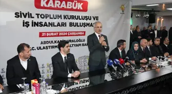 Ulaştırma Bakanı Uraloğlu, Karabük'te hizmetleri anlattı