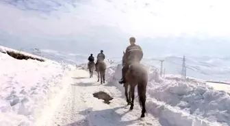 Van İl Jandarma Komutanlığı Atlı Birlikleri Sınırda Devriye Faaliyetleri Yürütüyor