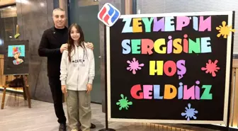 MÜSİAD Karabük Şube Başkanı'nın kızı Zeynep Dila'nın ilk resim sergisi