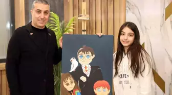 MÜSİAD Karabük Şube Başkanı'nın kızı Zeynep Dila'nın ilk resim sergisi
