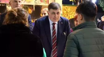 CHP İzmir Büyükşehir Belediye Başkan Adayı Cemil Tugay, Gaziemir'de Esnaf Ziyaretinde Bulundu