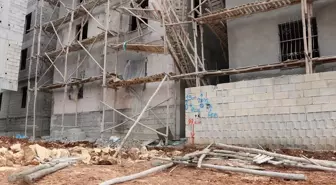 Gaziantep'te inşaat iskelesi çöktü, 1 işçi hayatını kaybetti