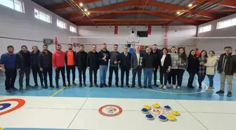 Samsun'da Öğretmenler Arası Floor Curling Turnuvası Düzenlendi